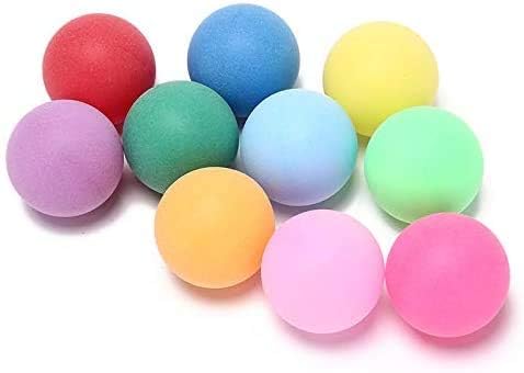 KEVENZ 120-Pack Ping Pong Balls, Assorted Color Table Tennis Balls, Multi-Color Pong Balls for Pong Games, Arts and Craft, Party Decoration and Pet Toy