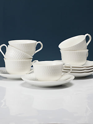 amhomel Coffee Cups and Saucers, Porcelain Espresso Cups, 4 Oz Cappuccino Cups with Saucers for Specialty Coffee and Espresso Embossed Design, Cold assorted colors (Copy) (Copy) (Copy) (Copy) (Copy)