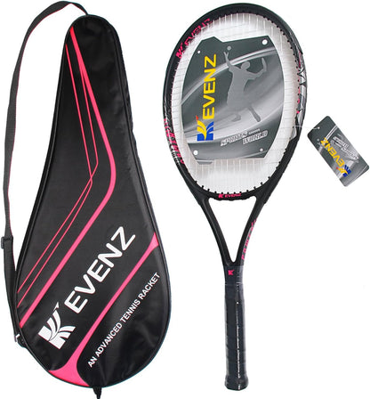 KEVENZ Tennis Racket for Adults,Carbon Fiber Tennis Racquet with Carring Bag,Light Weight and Shock Resistant