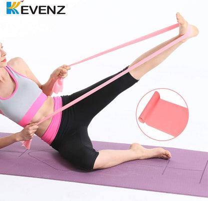 KEVENZ Resistance Loop Elastic Bands, Thick Road Increased by 0.3 mm, Greater Resistance, More Durable, Yoga Loop with Instruction Guide, Carry Bag