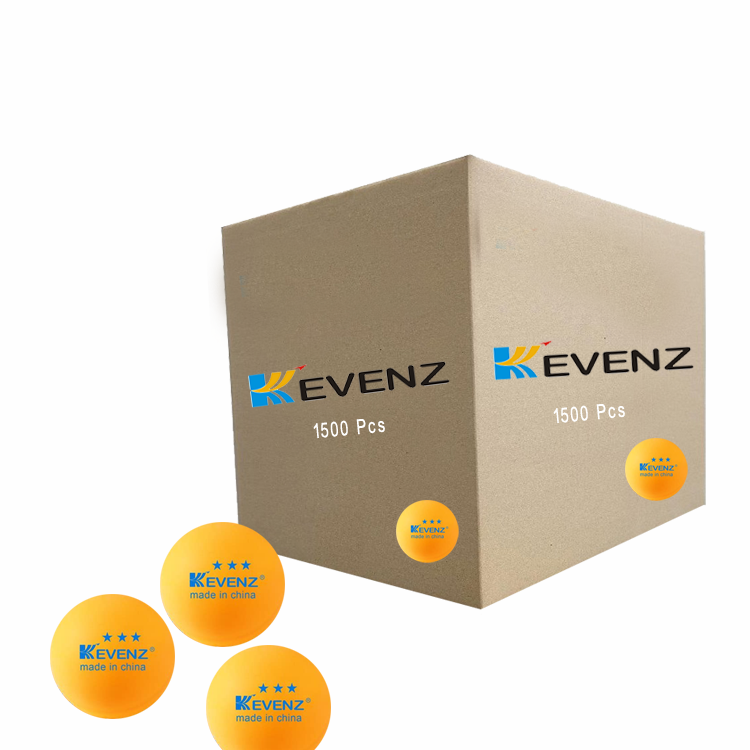 KEVENZ 1500-Pack 3 Star Ping Pong Balls, 40+mm Advanced Table Tennis Ball, Bulk Outdoor Ping Pong Balls, Orange