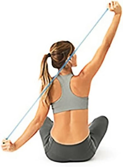 KEVENZ Resistance Loop Exercise Bands, Yoga Pull Bands, Greater Resistance, More Durable, Yoga Loop with Instruction Guide and Carrying Bag, Blue