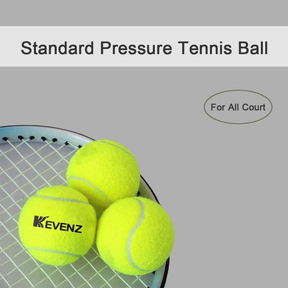 KEVENZ 24-Pack Standard Pressure Training Tennis Balls, Highly Elasticity, More Durable, Good for Beginner Training Ball