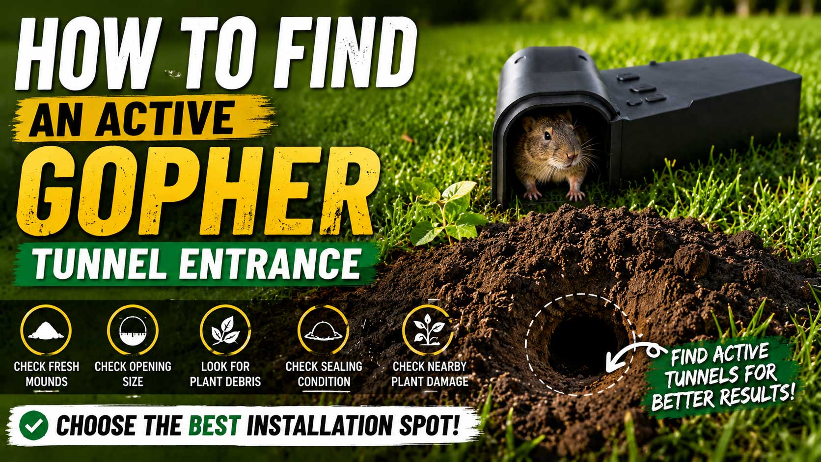 How to Find an Active Gopher Tunnel Entrance_2