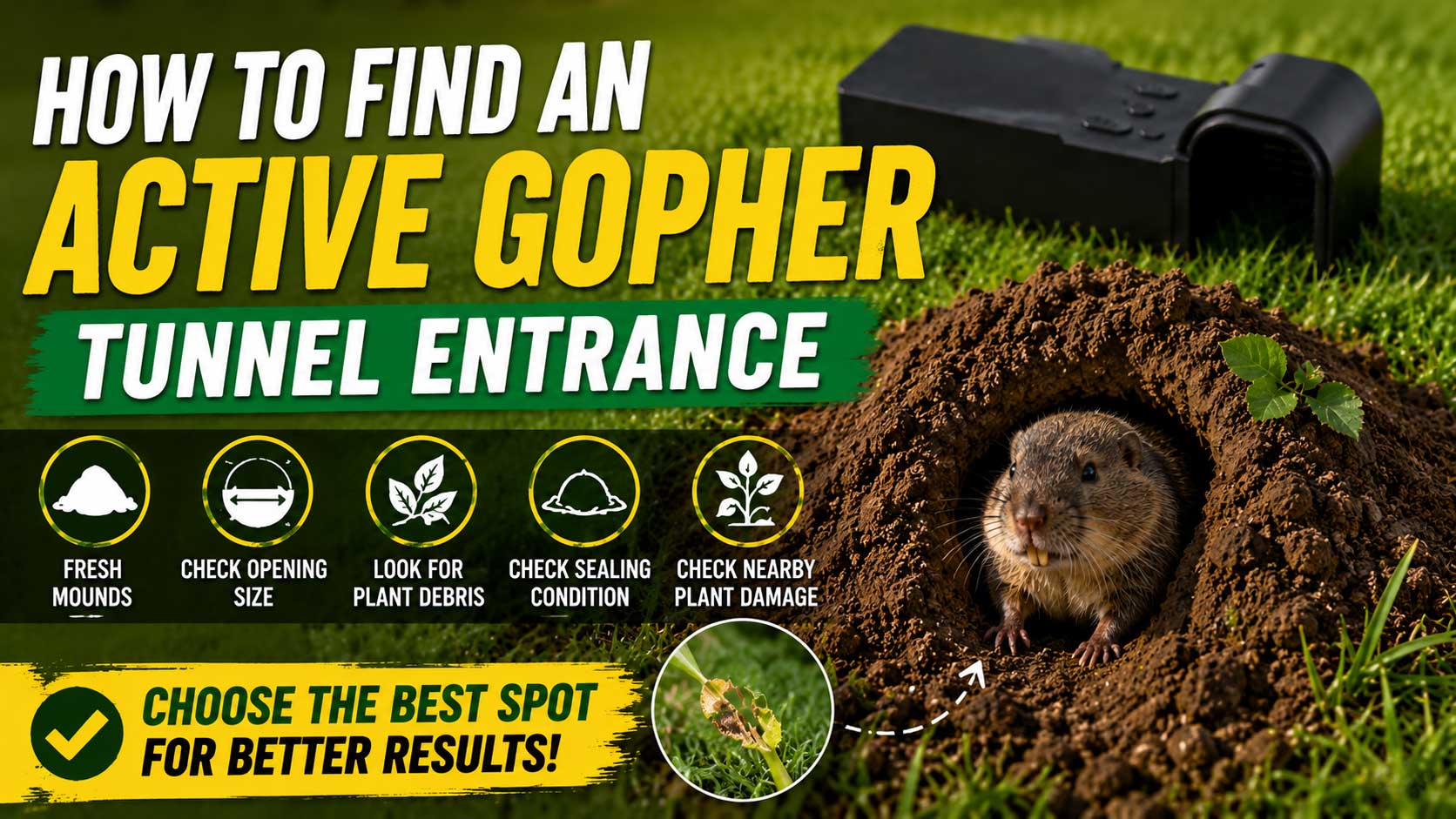 How to Find an Active Gopher Tunnel Entrance_3