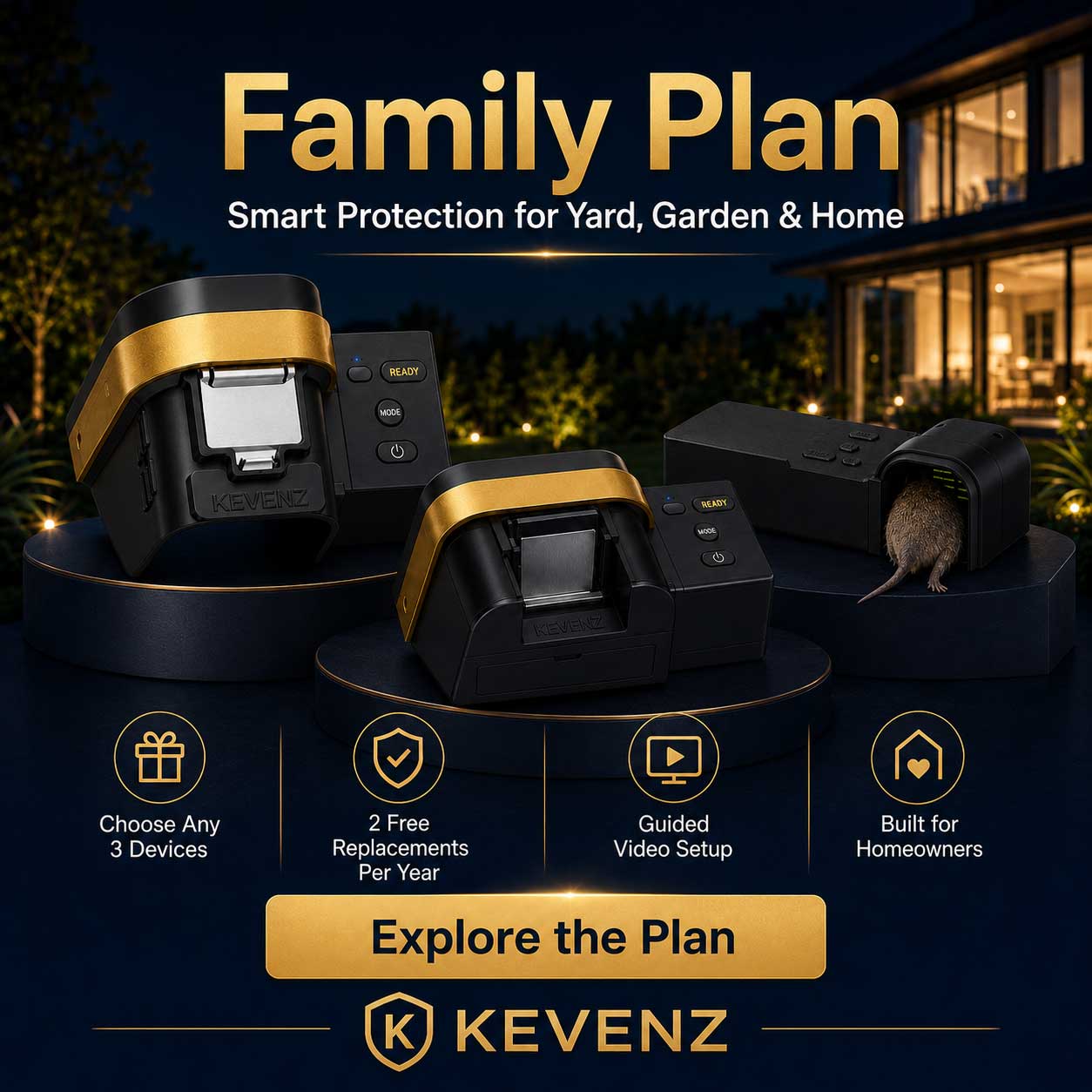 Smart Gopher Control for Yards and Gardens